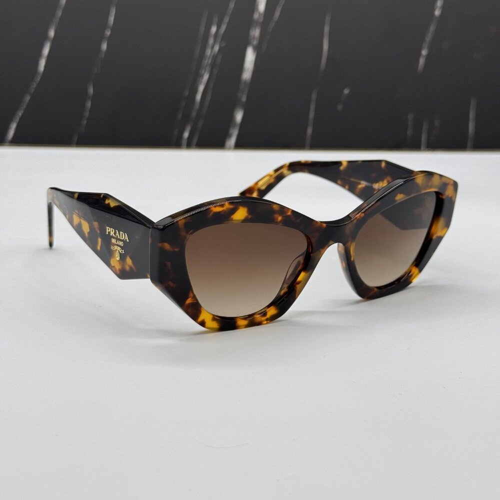 NEW PR07YS VAU6S1 PRADA HONEY HAVANA WOMEN PRADA SUNGLASSES SPR 07Y - Picture 6 of 13